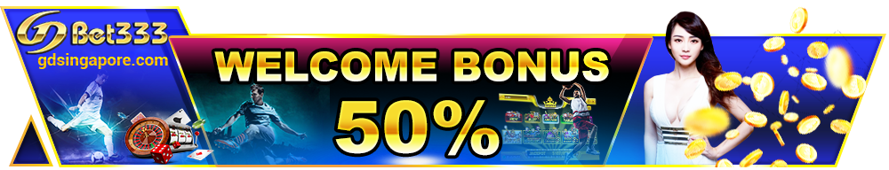 GDsingapore Welcome Bonus 50 Banner-LIVE CASINO